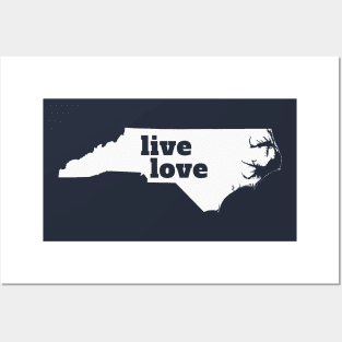 North Carolina - Live Love North Carolina Posters and Art